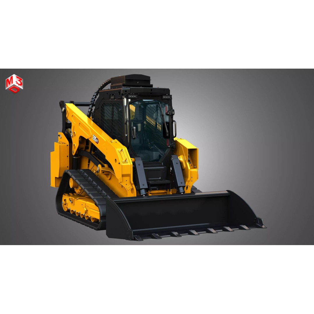 285XE Compact Track Loader 3D Model – High Poly Vehicle Asset, FBX - View 15