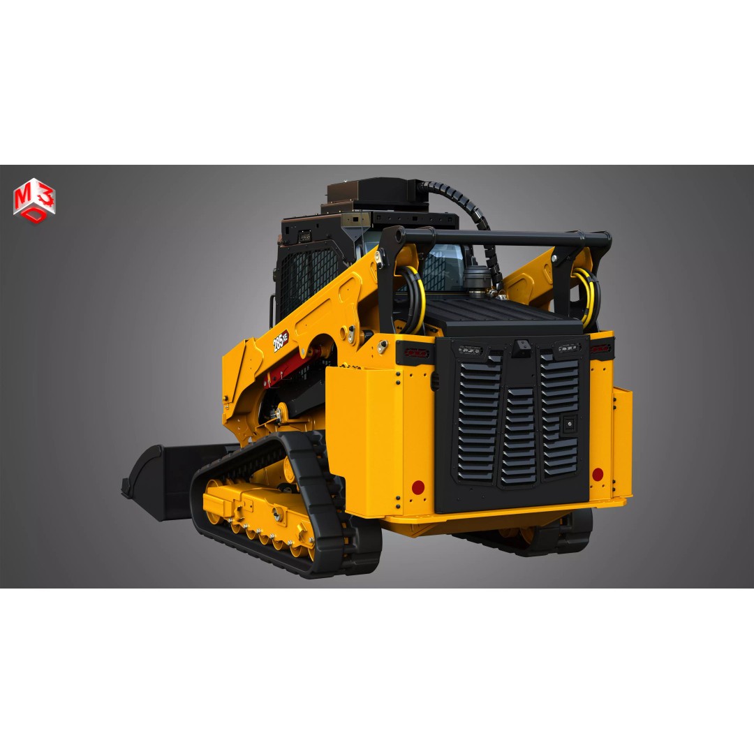 285XE Compact Track Loader 3D Model – High Poly Vehicle Asset, FBX - View 16