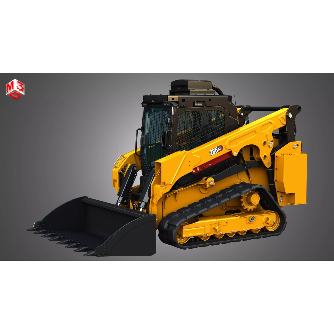 285XE Compact Track Loader 3D Model – High Poly Vehicle Asset, FBX - View 17