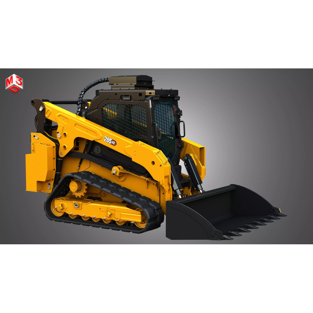 285XE Compact Track Loader 3D Model – High Poly Vehicle Asset, FBX - View 19