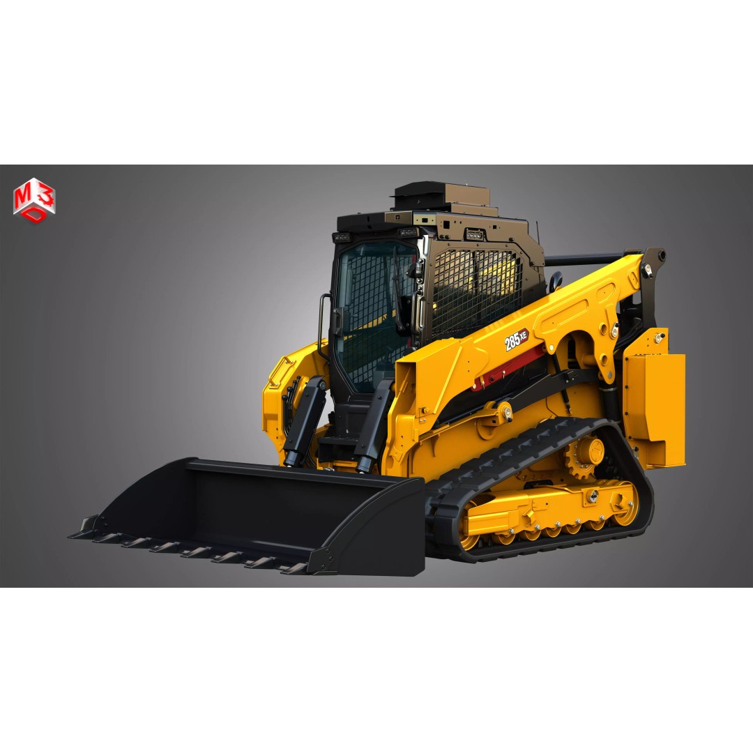 285XE Compact Track Loader 3D Model – High Poly Vehicle Asset, FBX - View 2