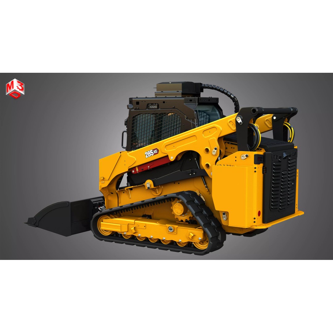 285XE Compact Track Loader 3D Model – High Poly Vehicle Asset, FBX - View 20