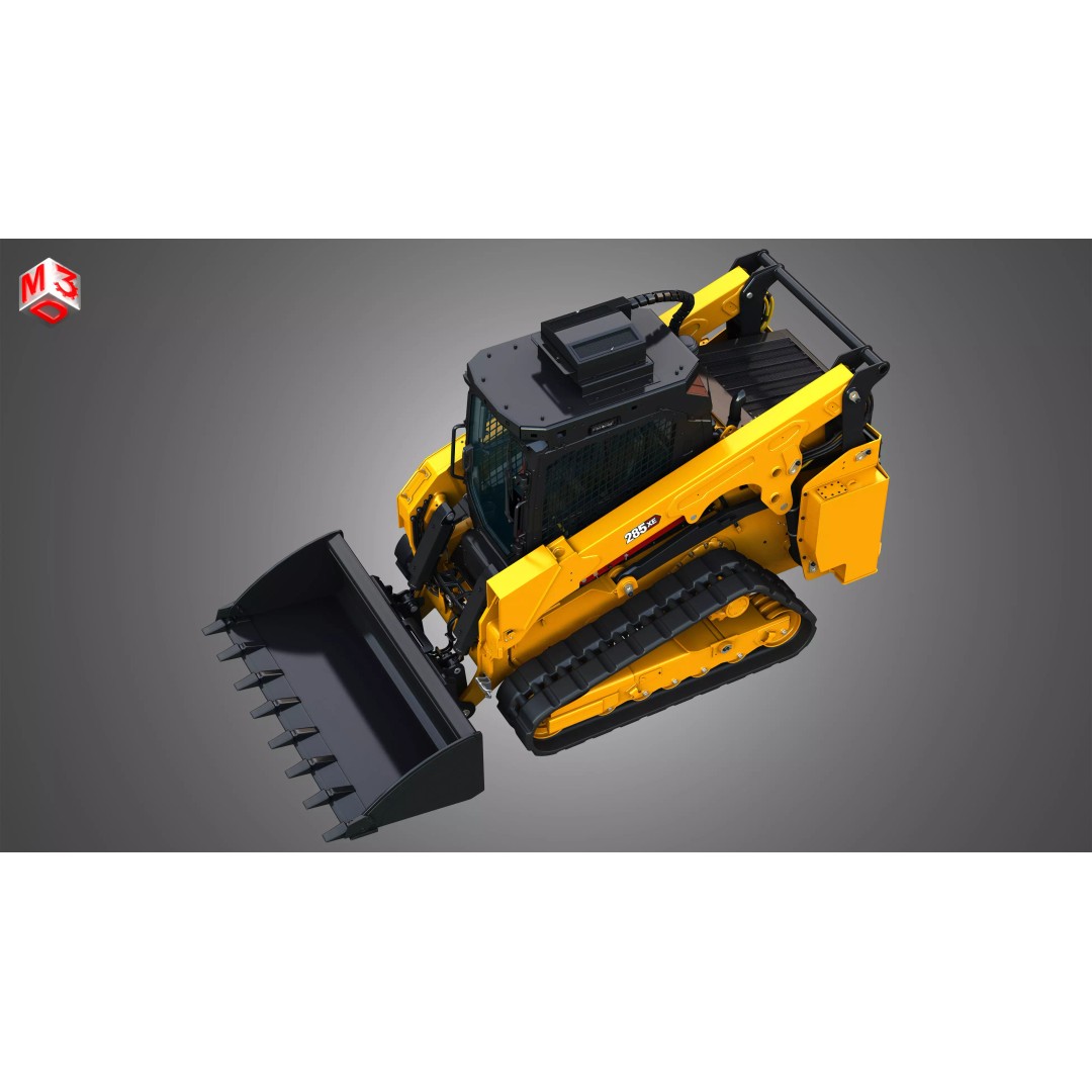 285XE Compact Track Loader 3D Model – High Poly Vehicle Asset, FBX - View 21