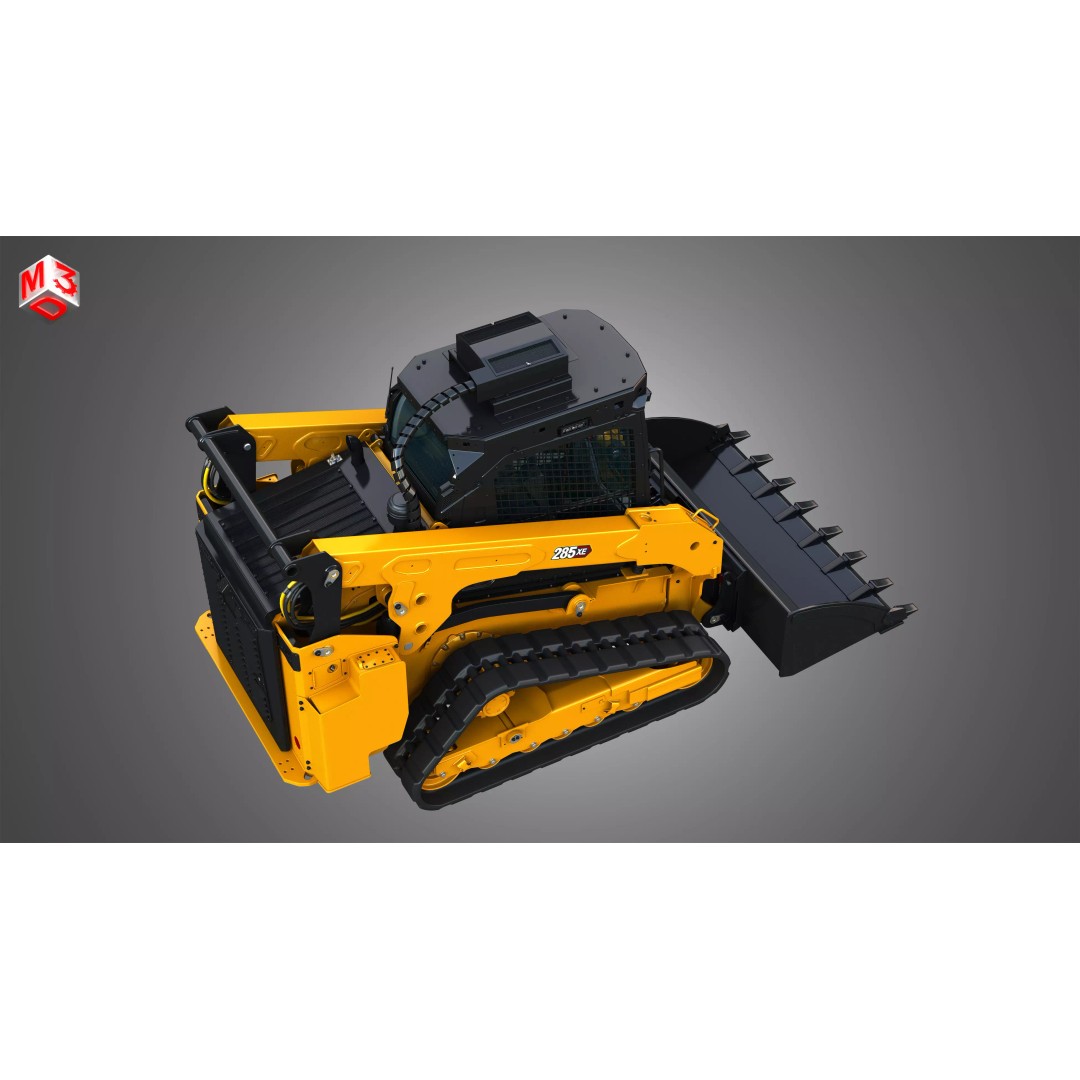 285XE Compact Track Loader 3D Model – High Poly Vehicle Asset, FBX - View 22