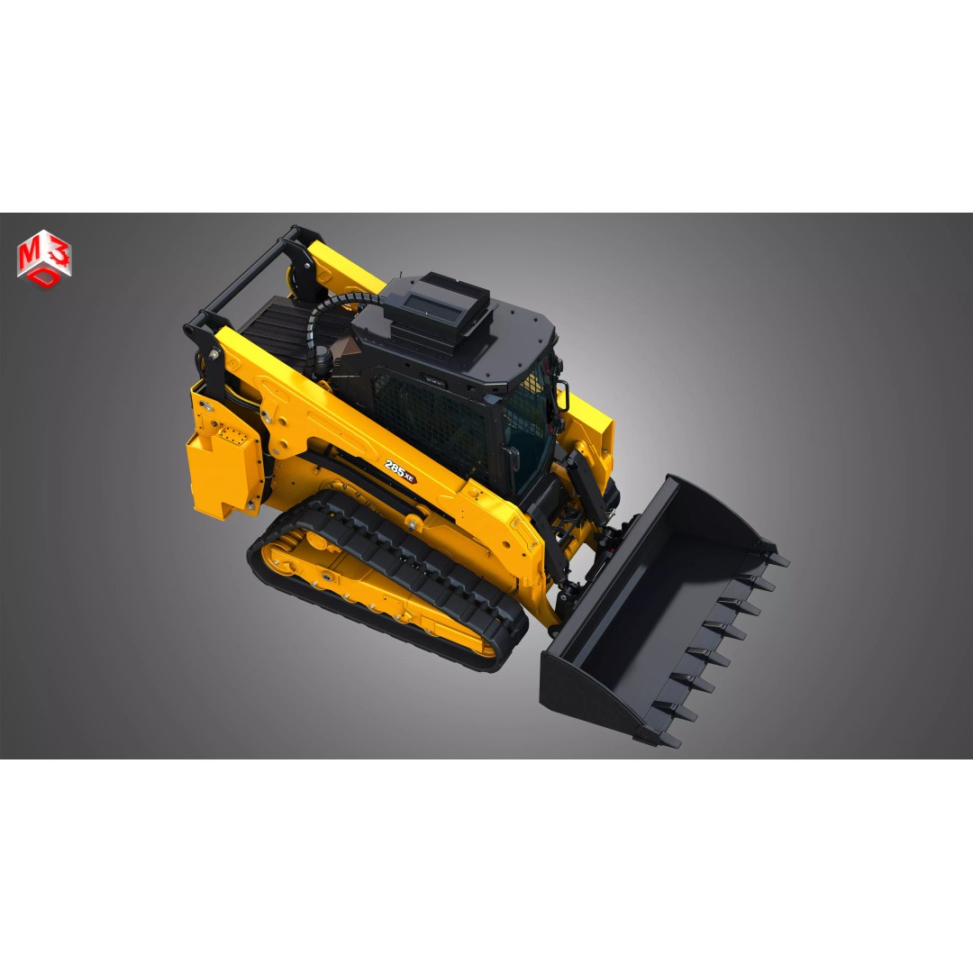 285XE Compact Track Loader 3D Model – High Poly Vehicle Asset, FBX - View 23