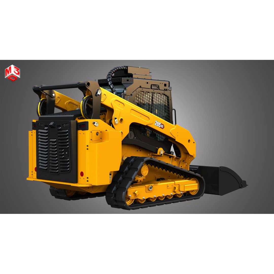 285XE Compact Track Loader 3D Model – High Poly Vehicle Asset, FBX - View 4