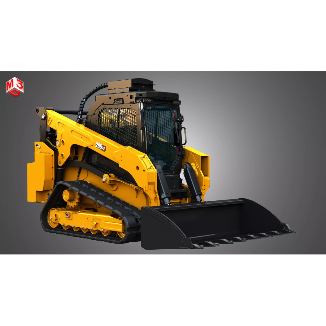 285XE Compact Track Loader 3D Model – High Poly Vehicle Asset, FBX - View 5