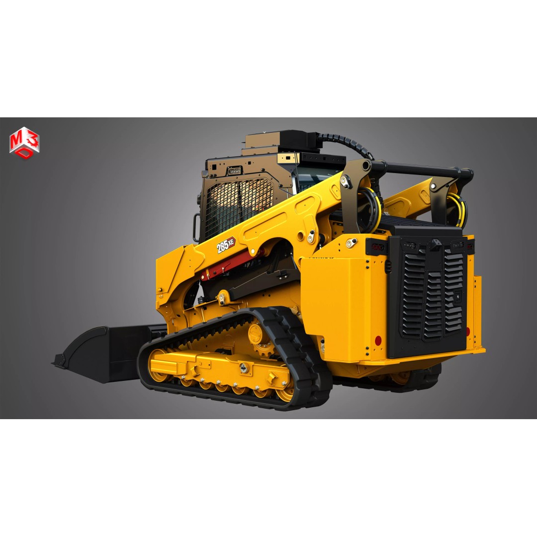 285XE Compact Track Loader 3D Model – High Poly Vehicle Asset, FBX - View 6