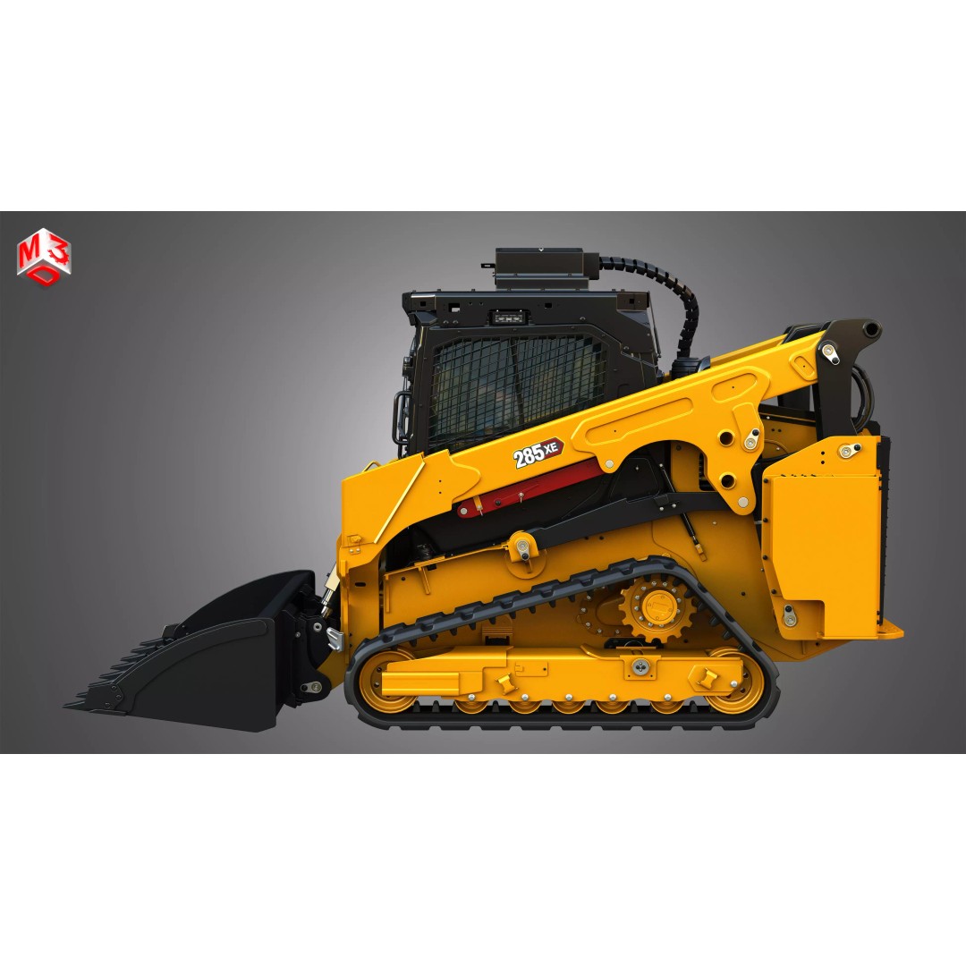 285XE Compact Track Loader 3D Model – High Poly Vehicle Asset, FBX - View 7