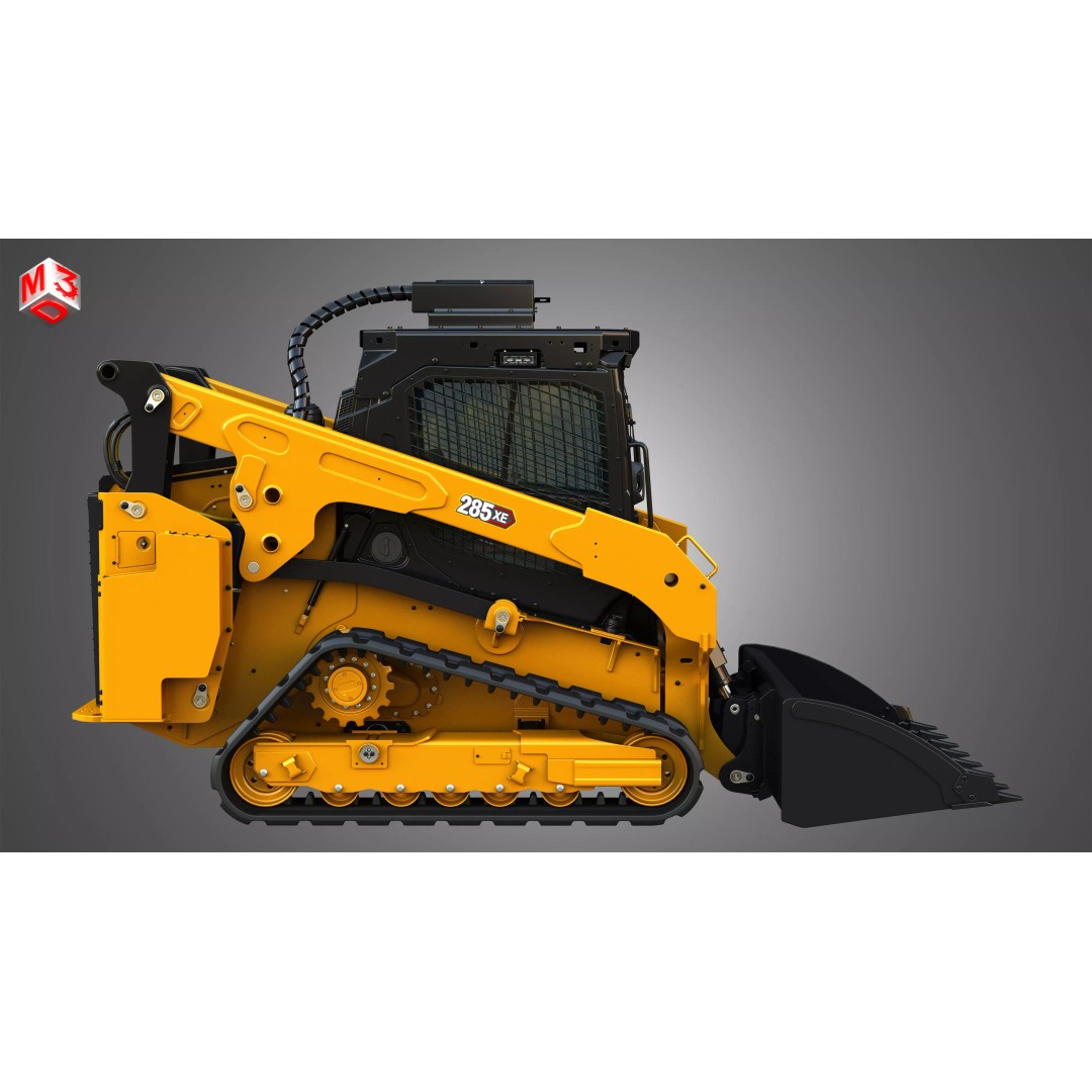 285XE Compact Track Loader 3D Model – High Poly Vehicle Asset, FBX - View 8