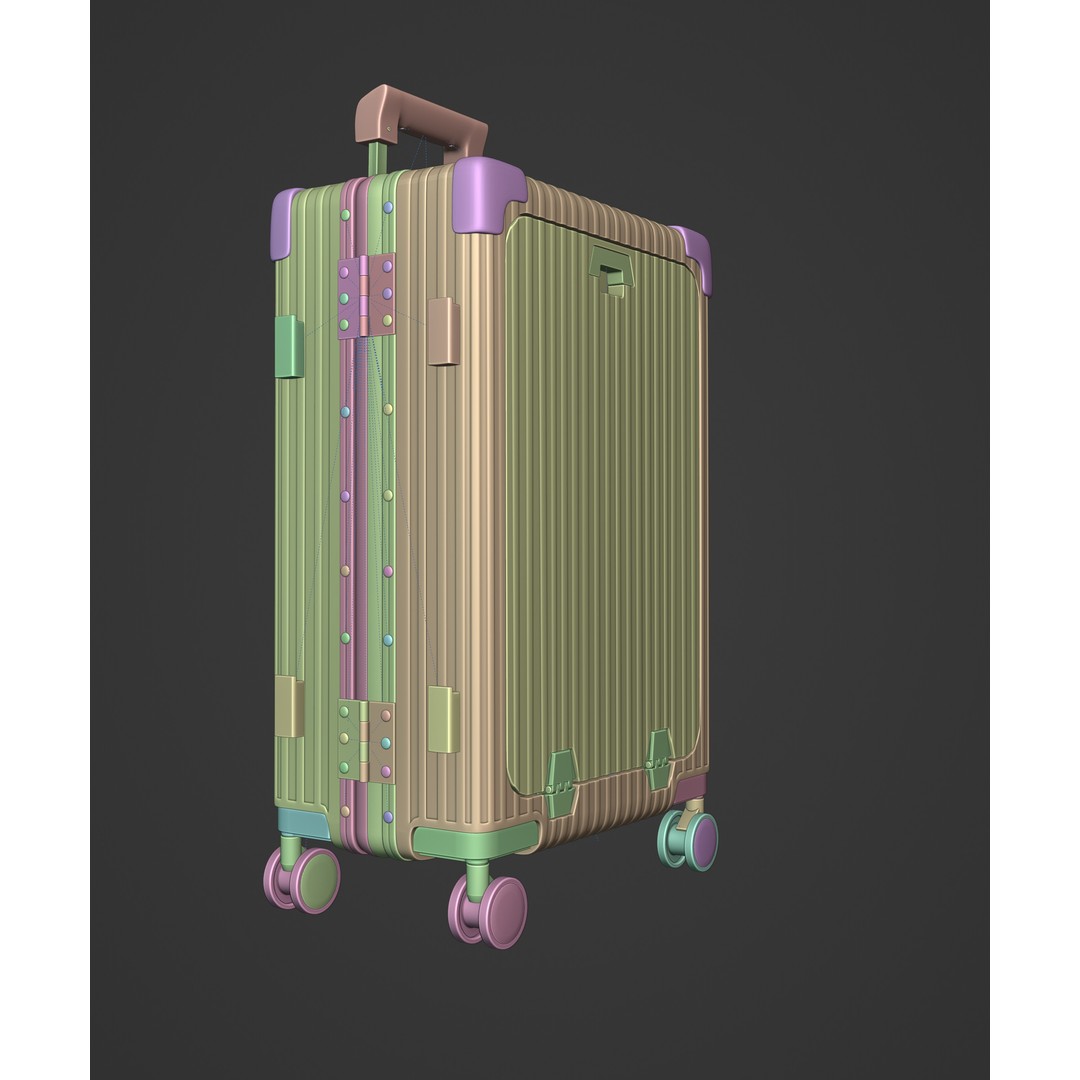 Suitcase 3D Model – High Poly Design Asset for Product Visualization - View 12