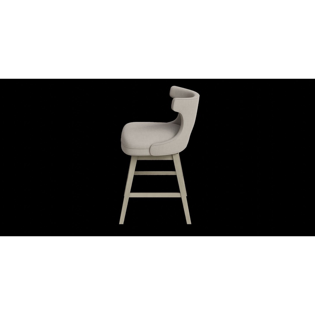 Swivel Counter Stool 3D Model – Low Poly PBR Furniture for Blender