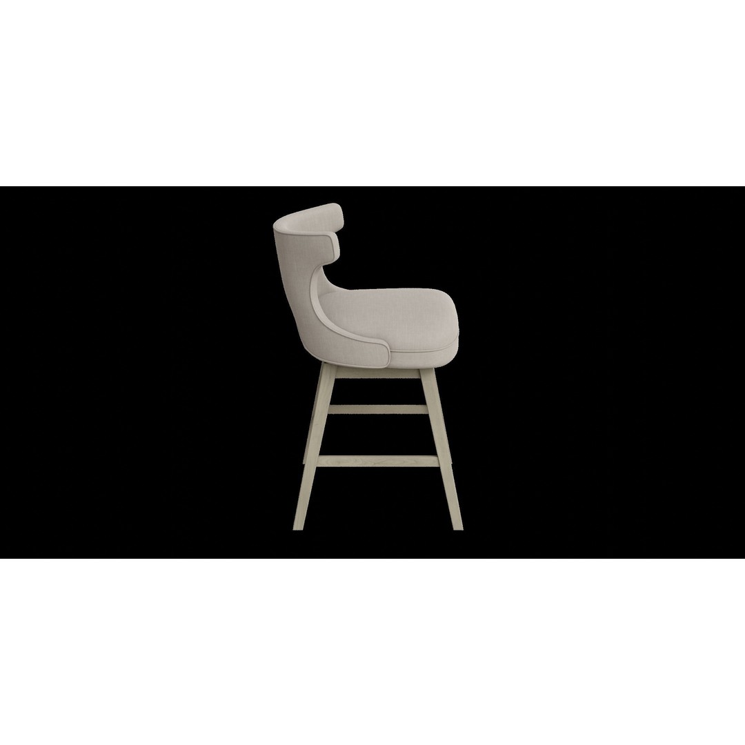 Swivel Counter Stool 3D Model – Low Poly PBR Furniture for Blender - View 11