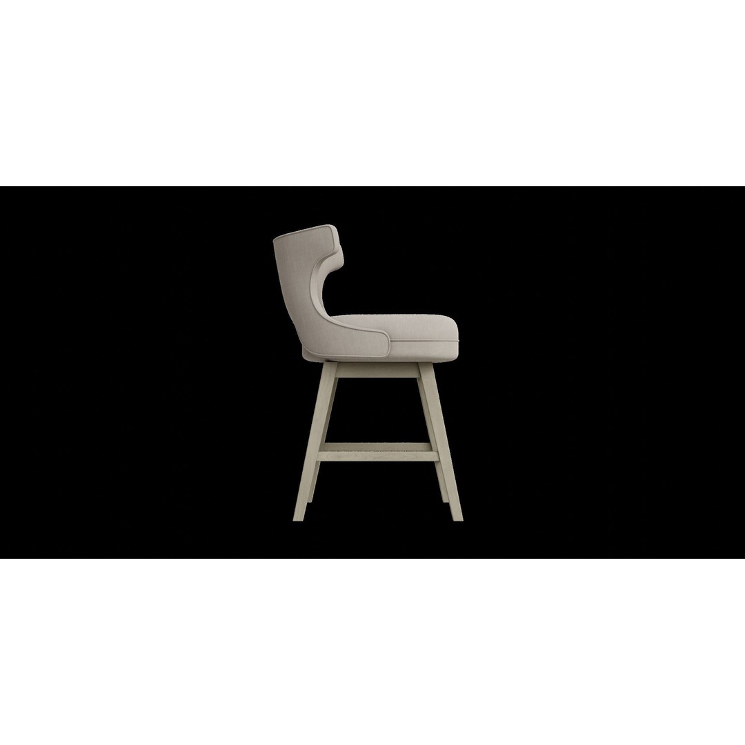 Swivel Counter Stool 3D Model – Low Poly PBR Furniture for Blender - View 7