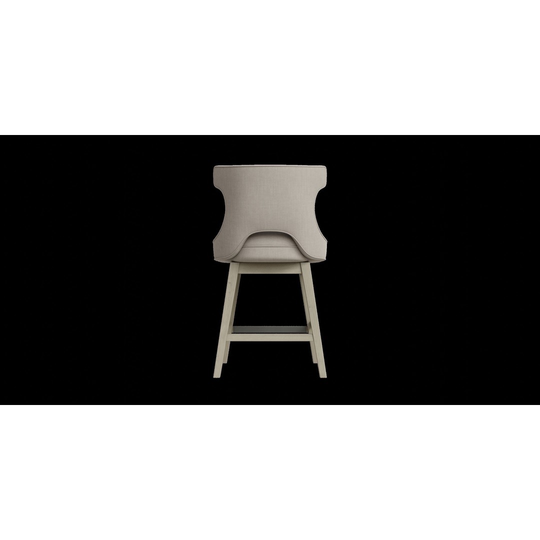Swivel Counter Stool 3D Model – Low Poly PBR Furniture for Blender - View 8