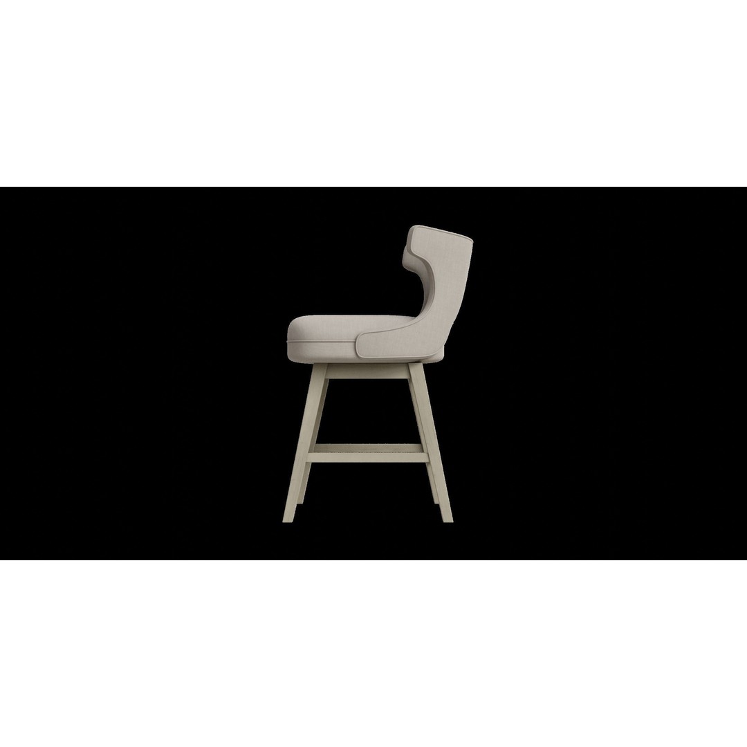 Swivel Counter Stool 3D Model – Low Poly PBR Furniture for Blender - View 9