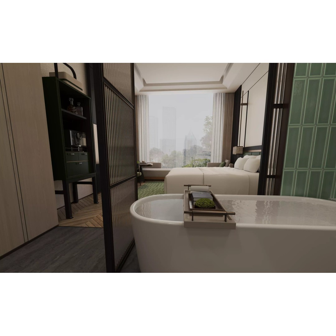 Luxury Hotel Suite 3D Model – Photorealistic Interior, V-Ray Ready - View 4