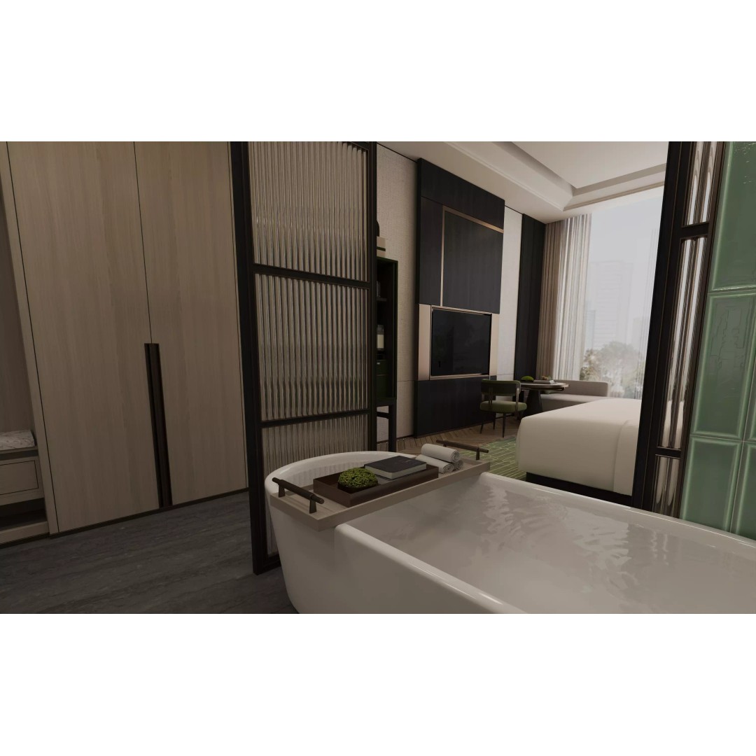 Luxury Hotel Suite 3D Model – Photorealistic Interior, V-Ray Ready - View 6