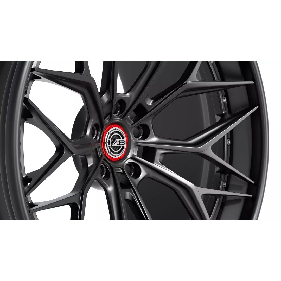 AL13 Carbon Series CF-R80 Duoblock Wheel 3D Model – Low Poly PBR Asset, FBX/OBJ - View 12