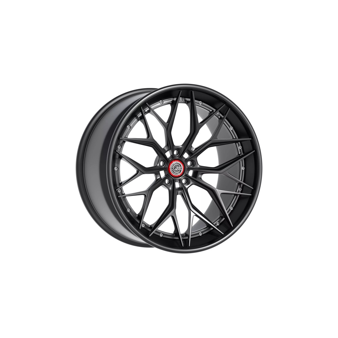 AL13 Carbon Series CF-R80 Duoblock Wheel 3D Model – Low Poly PBR Asset, FBX/OBJ - View 2
