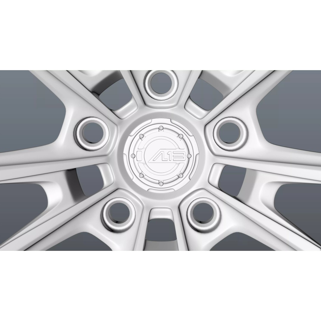 AL13 Carbon Series CF-R80 Duoblock Wheel 3D Model – Low Poly PBR Asset, FBX/OBJ - View 22