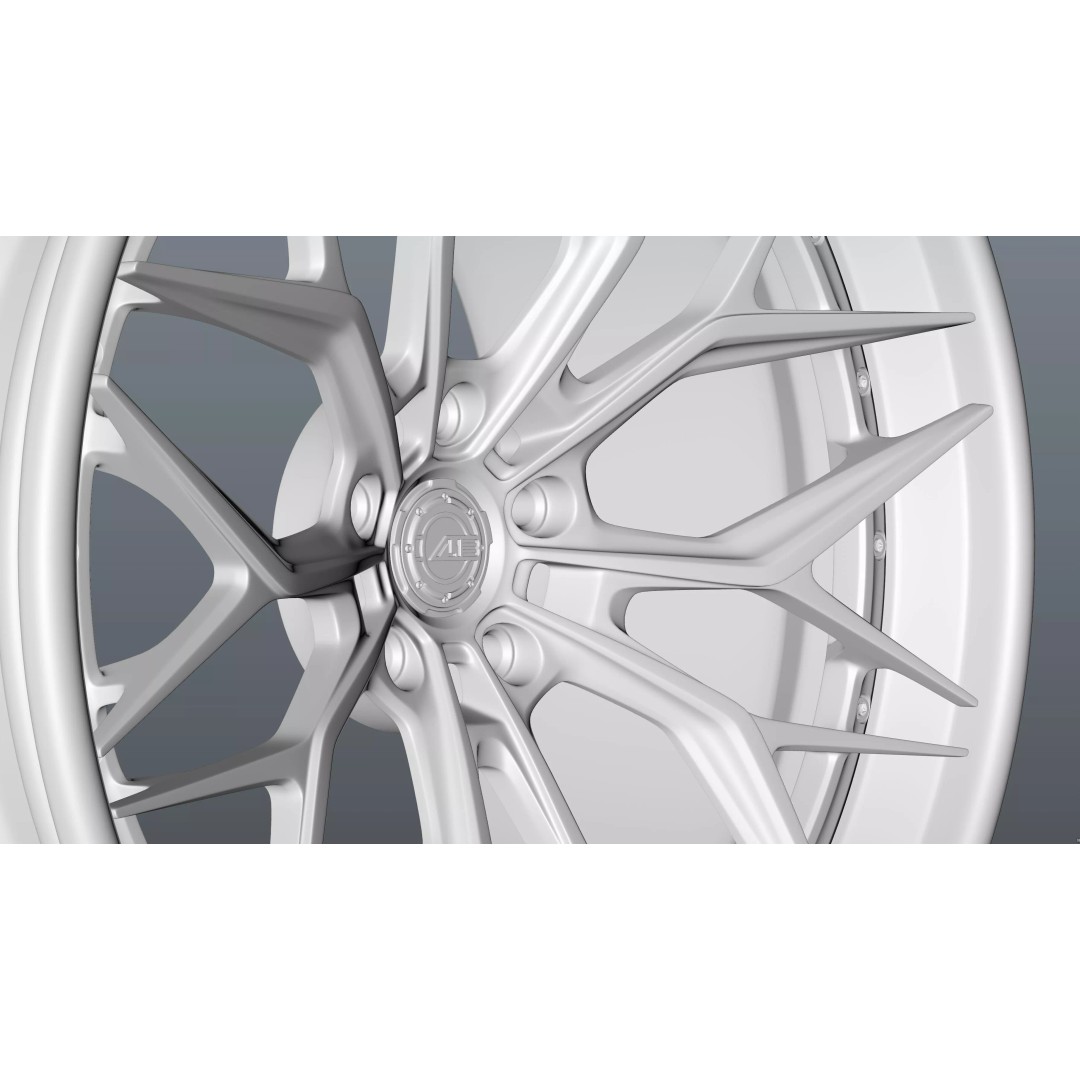 AL13 Carbon Series CF-R80 Duoblock Wheel 3D Model – Low Poly PBR Asset, FBX/OBJ - View 24
