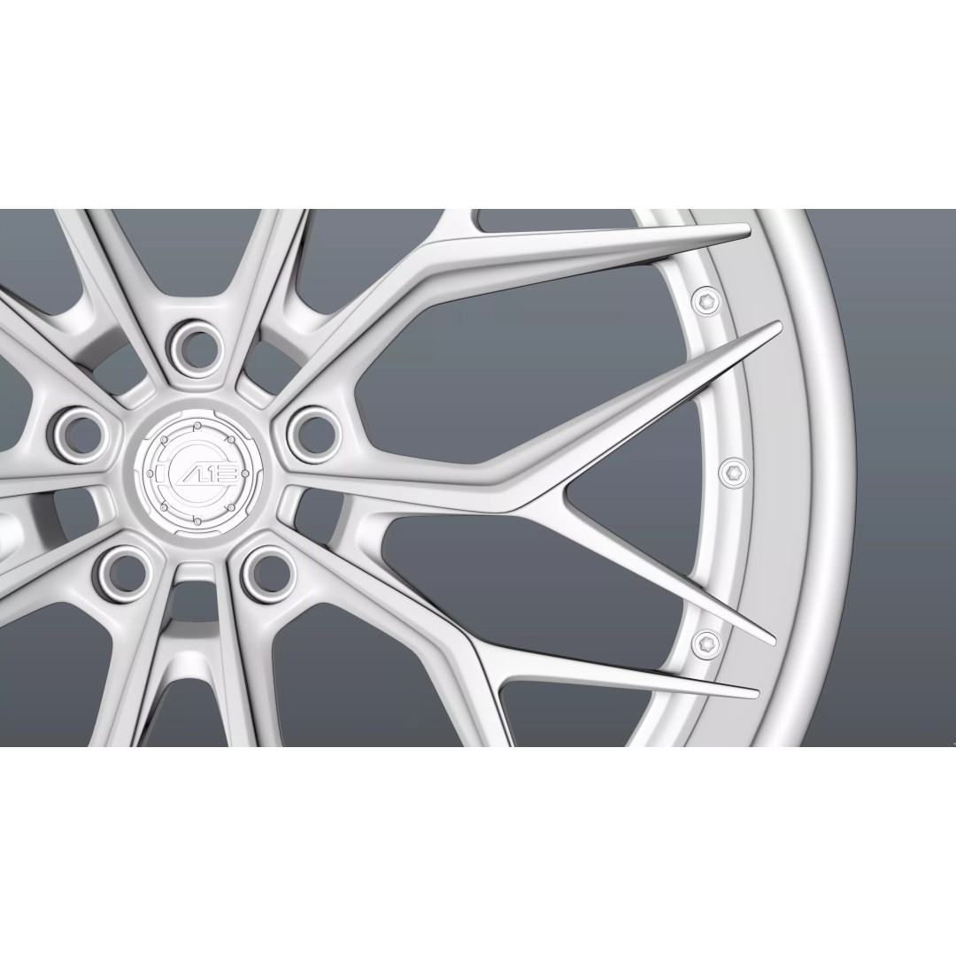 AL13 Carbon Series CF-R80 Duoblock Wheel 3D Model – Low Poly PBR Asset, FBX/OBJ - View 26