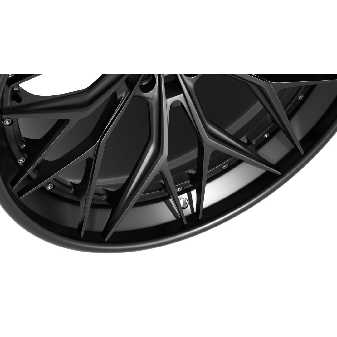 AL13 Carbon Series CF-R80 Duoblock Wheel 3D Model – Low Poly PBR Asset, FBX/OBJ - View 9