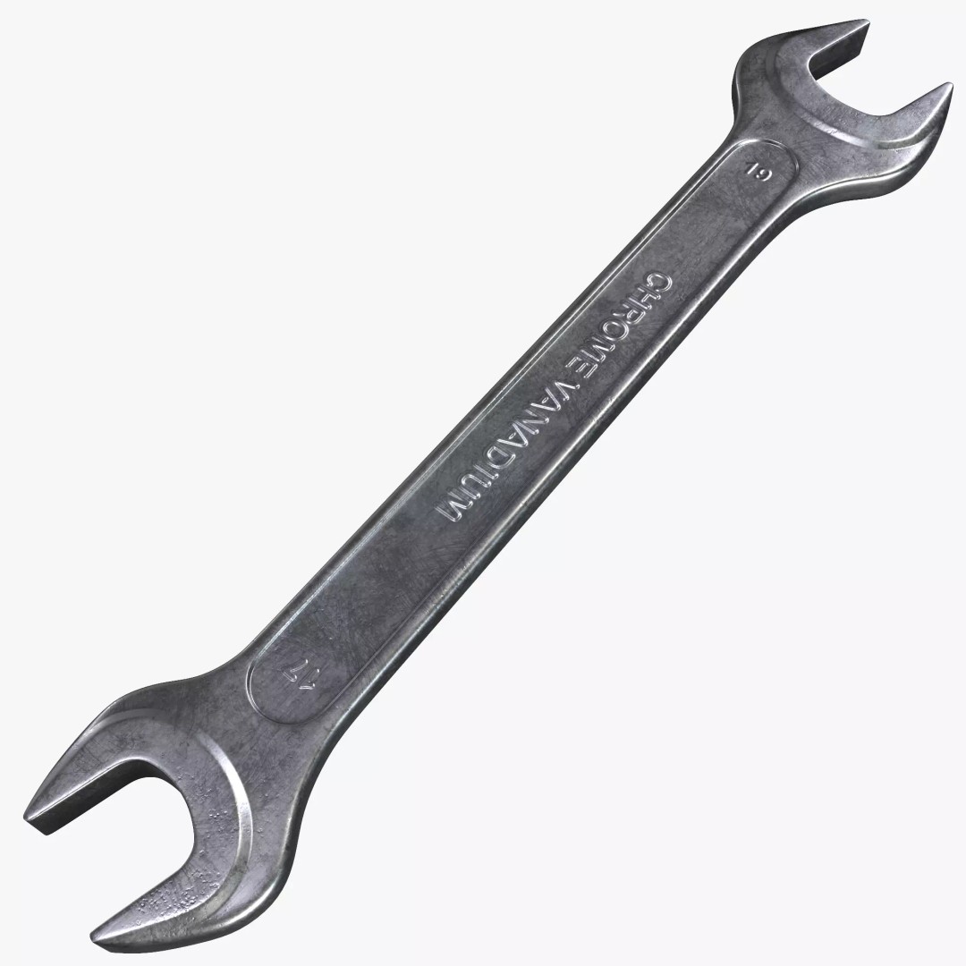 Wrench 3D Model – High Poly PBR Tool for Visual Production - View 2