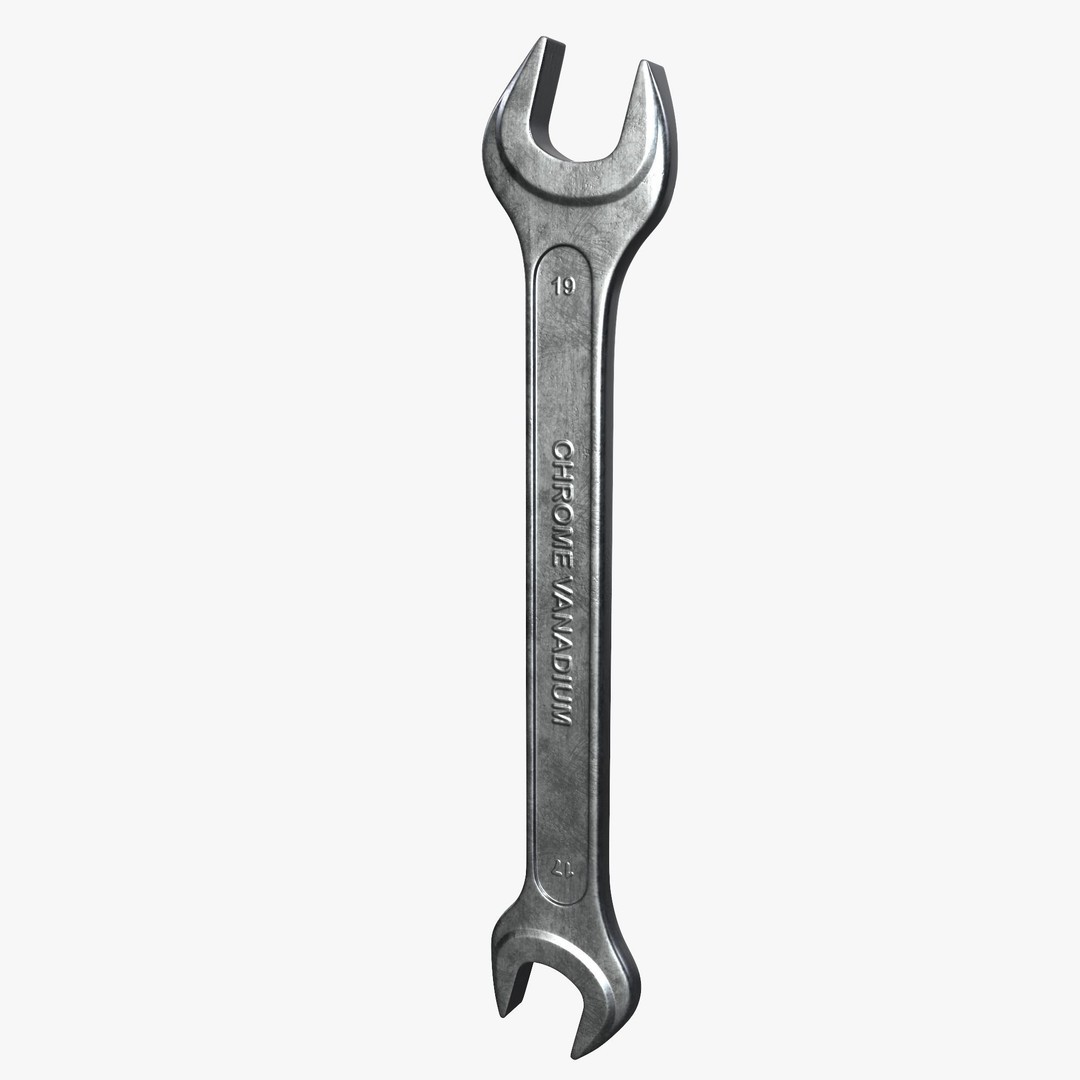 Wrench 3D Model – High Poly PBR Tool for Visual Production - View 3