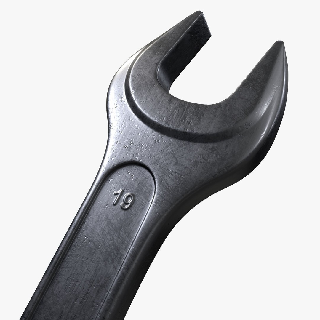 Wrench 3D Model – High Poly PBR Tool for Visual Production - View 8