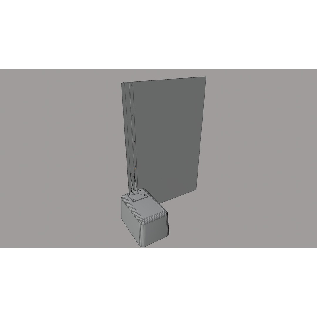 Temporary Perimeter Fence 3D Model – Low Poly Game Asset, FBX - View 10