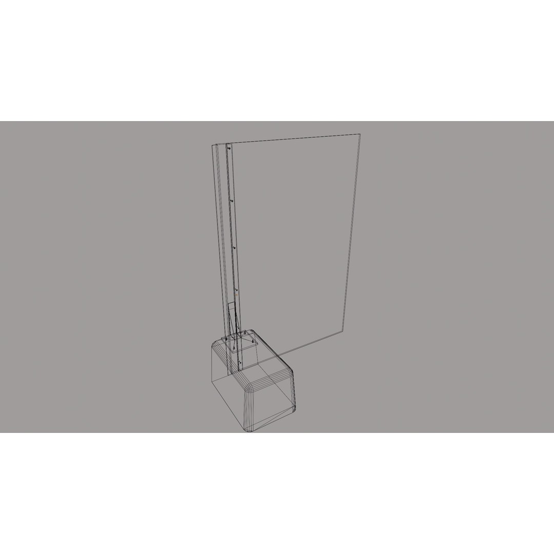 Temporary Perimeter Fence 3D Model – Low Poly Game Asset, FBX - View 11