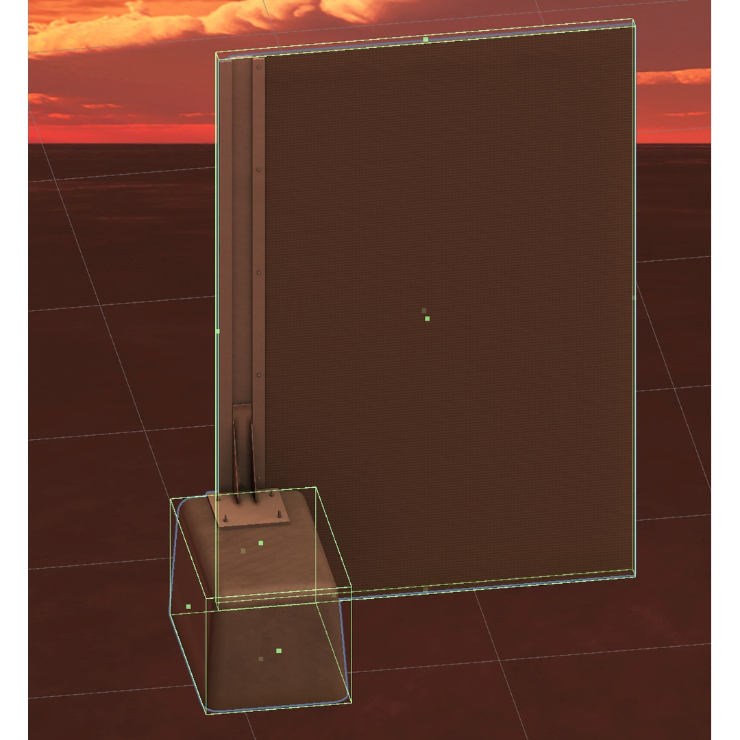 Temporary Perimeter Fence 3D Model – Low Poly Game Asset, FBX - View 17