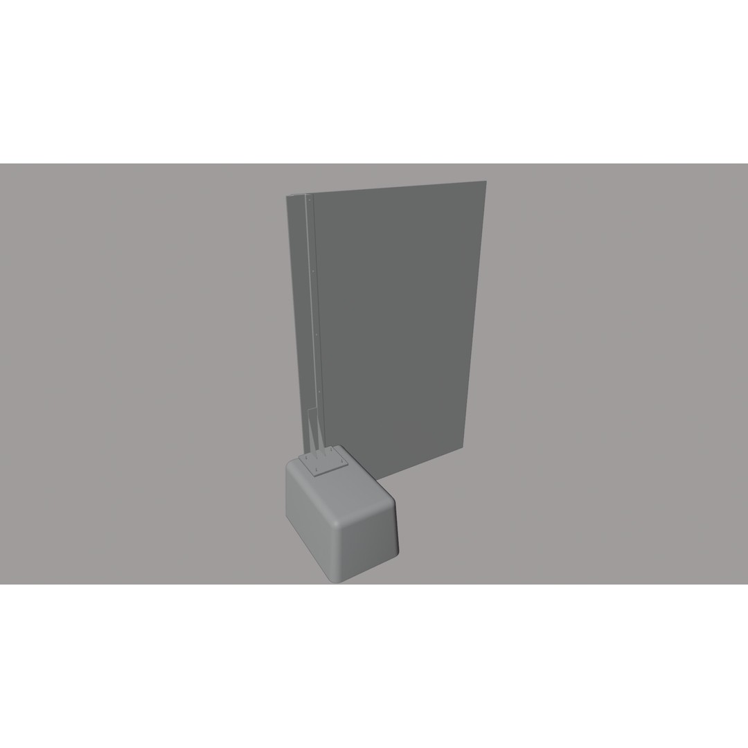 Temporary Perimeter Fence 3D Model – Low Poly Game Asset, FBX - View 9