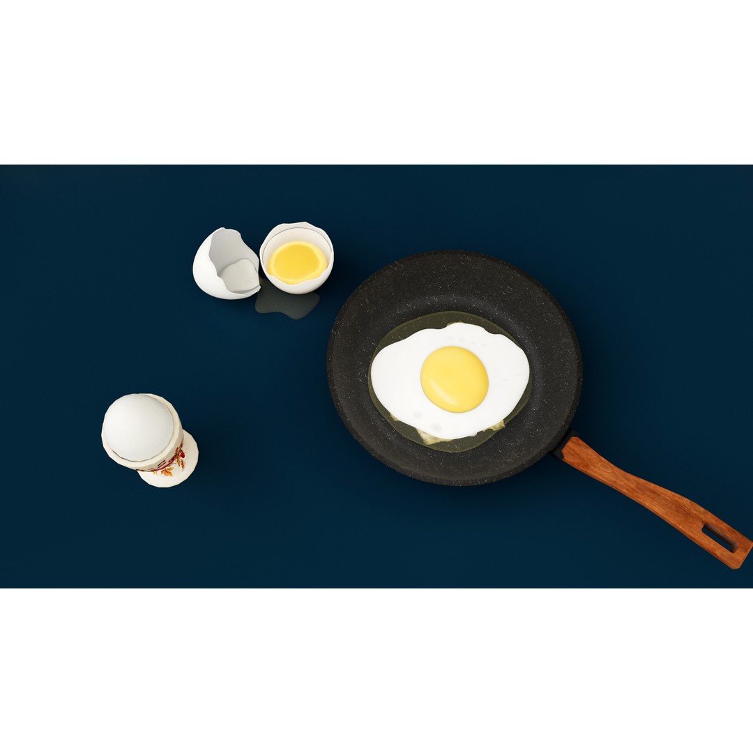 Egg Carton 3D Model – PBR Textured Game Asset, FBX Format - View 10