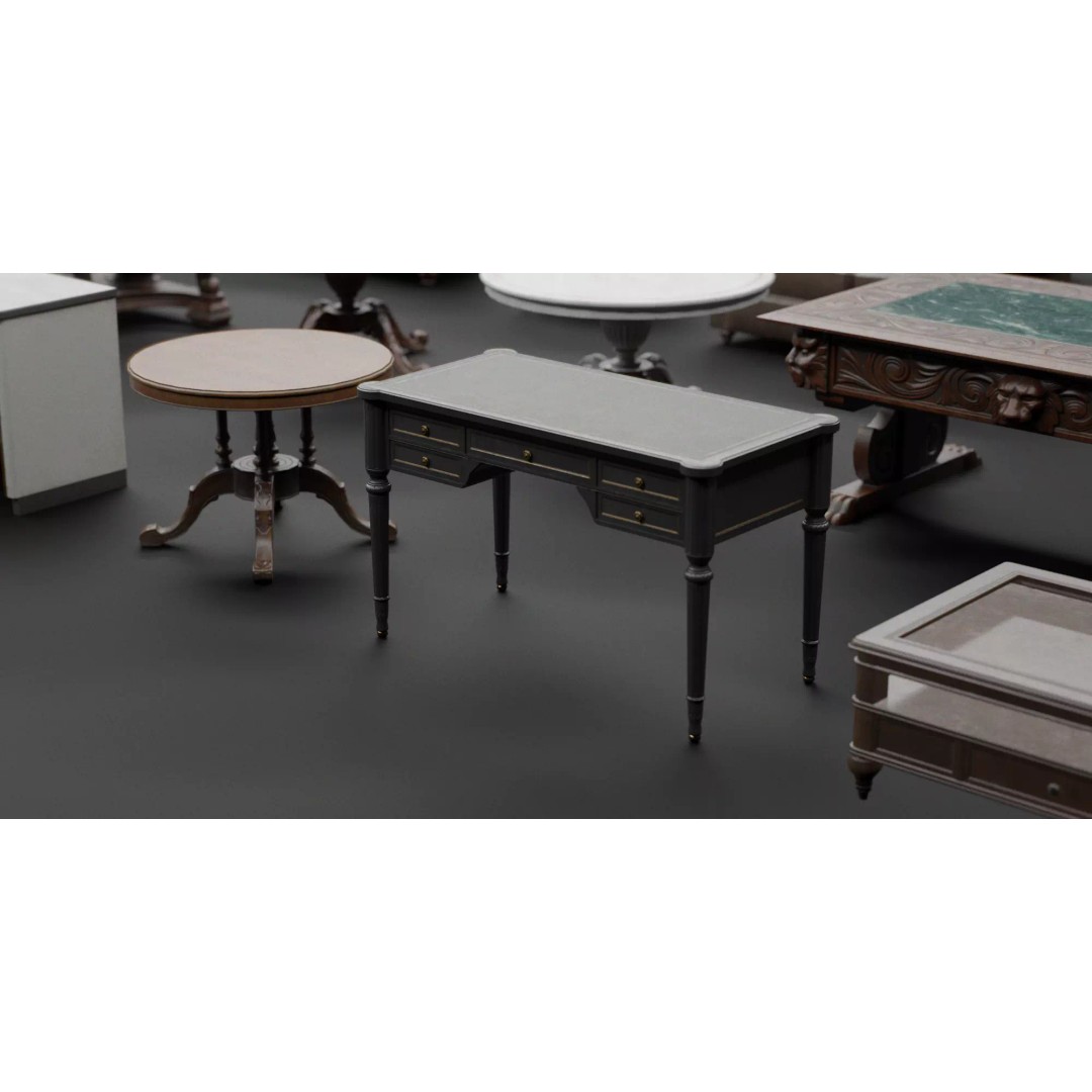 Interior House Assets Pack 3D Model – Low Poly Game-Ready, PBR Textures - View 11