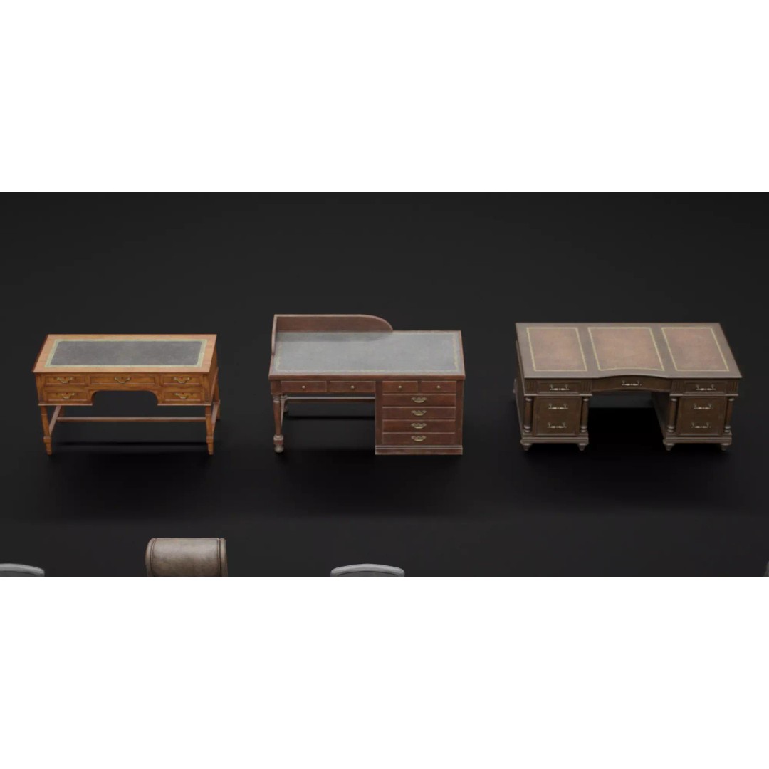 Interior House Assets Pack 3D Model – Low Poly Game-Ready, PBR Textures - View 19
