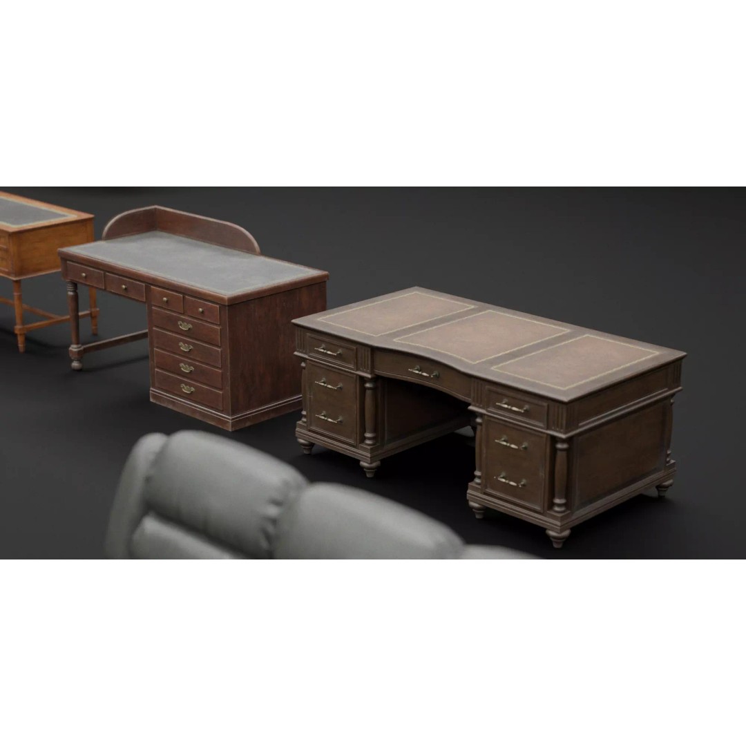 Interior House Assets Pack 3D Model – Low Poly Game-Ready, PBR Textures - View 20