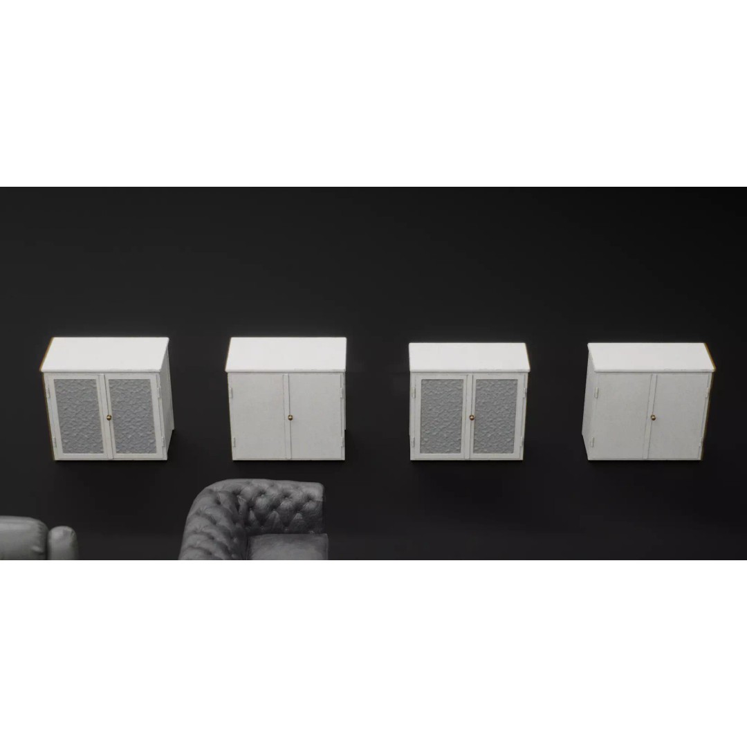 Interior House Assets Pack 3D Model – Low Poly Game-Ready, PBR Textures - View 22