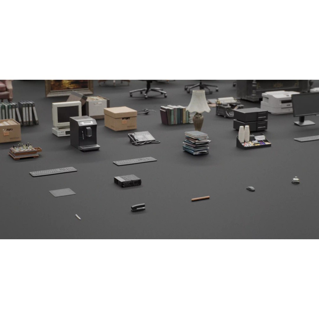 Interior House Assets Pack 3D Model – Low Poly Game-Ready, PBR Textures - View 31