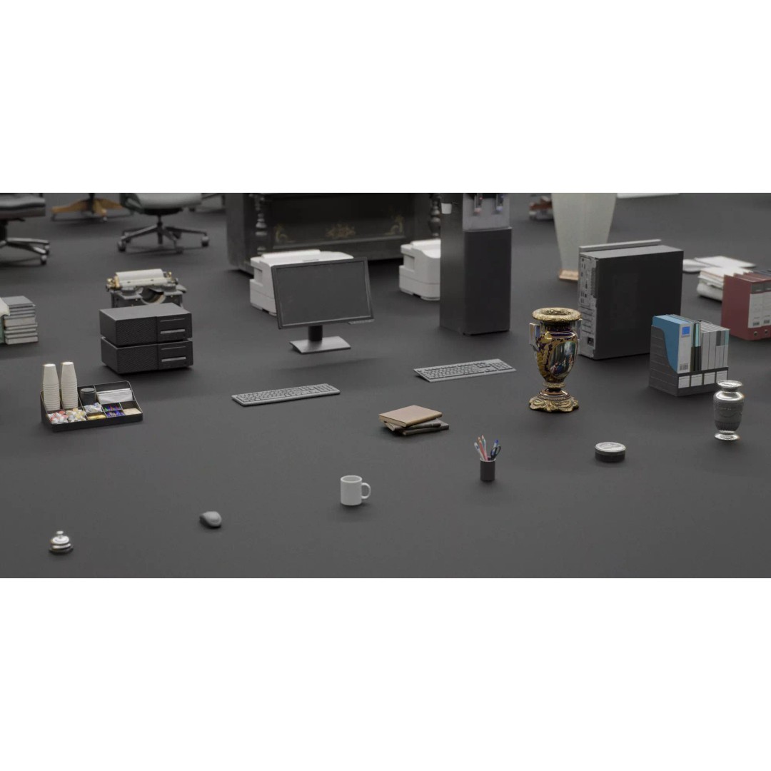 Interior House Assets Pack 3D Model – Low Poly Game-Ready, PBR Textures - View 32