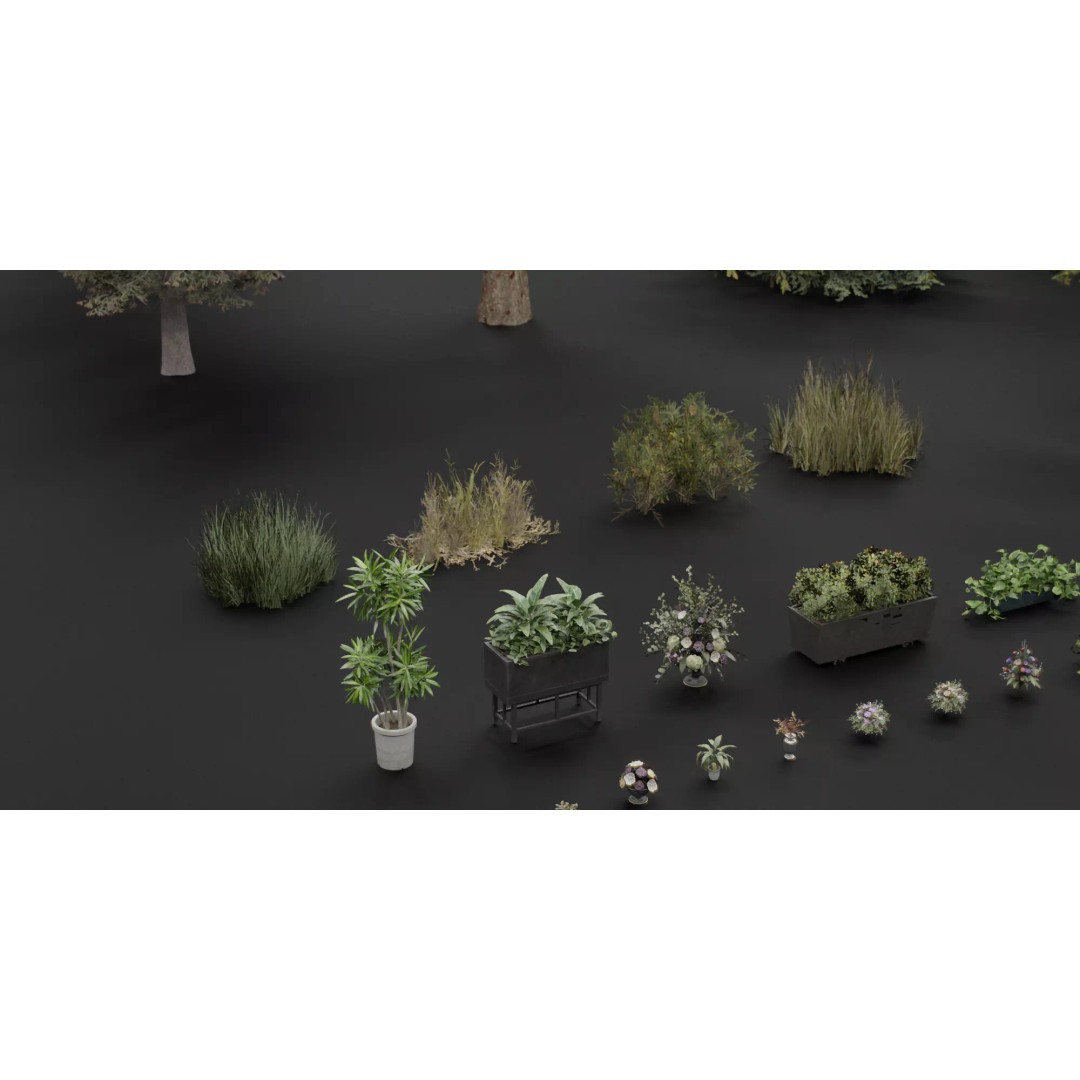 Interior House Assets Pack 3D Model – Low Poly Game-Ready, PBR Textures - View 43