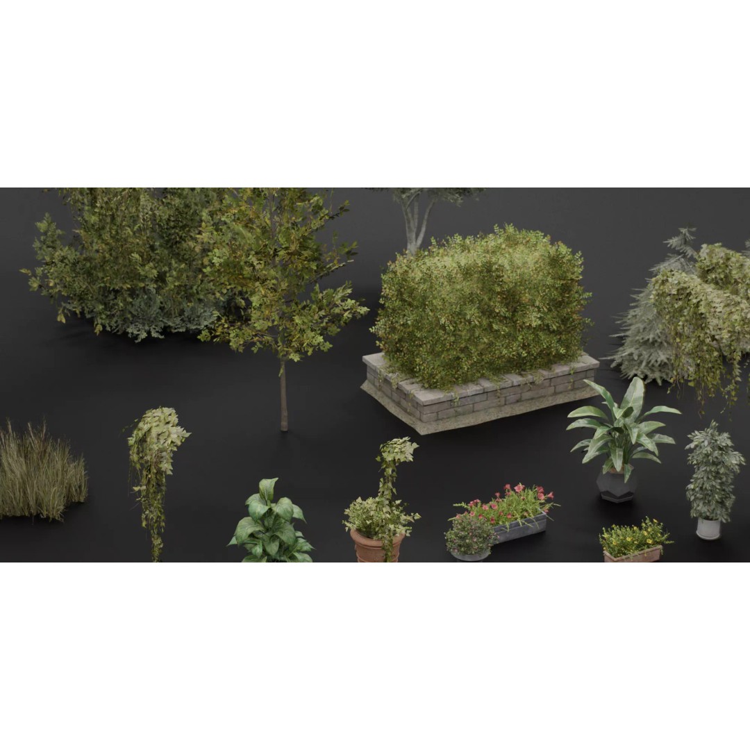 Interior House Assets Pack 3D Model – Low Poly Game-Ready, PBR Textures - View 44