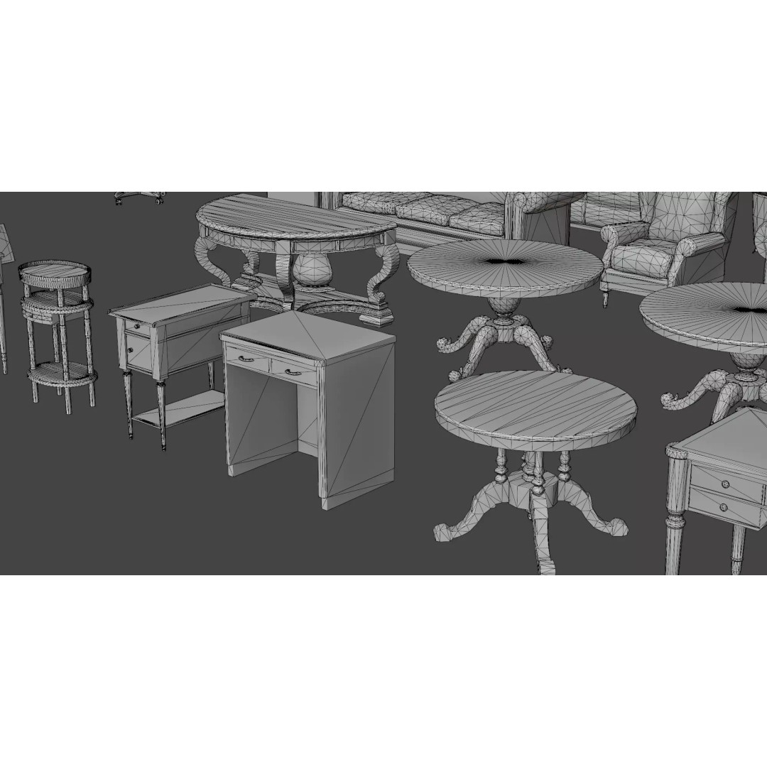 Interior House Assets Pack 3D Model – Low Poly Game-Ready, PBR Textures - View 59