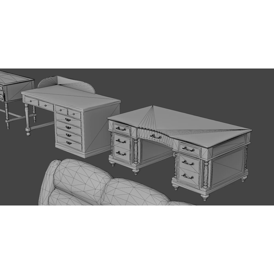Interior House Assets Pack 3D Model – Low Poly Game-Ready, PBR Textures - View 66