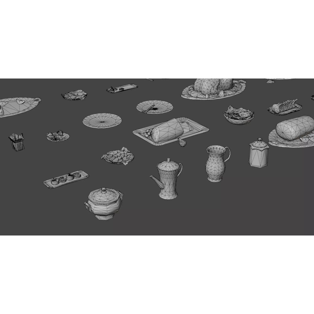 Interior House Assets Pack 3D Model – Low Poly Game-Ready, PBR Textures - View 71