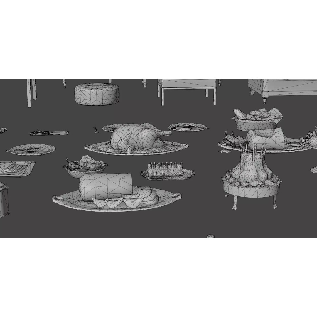 Interior House Assets Pack 3D Model – Low Poly Game-Ready, PBR Textures - View 75