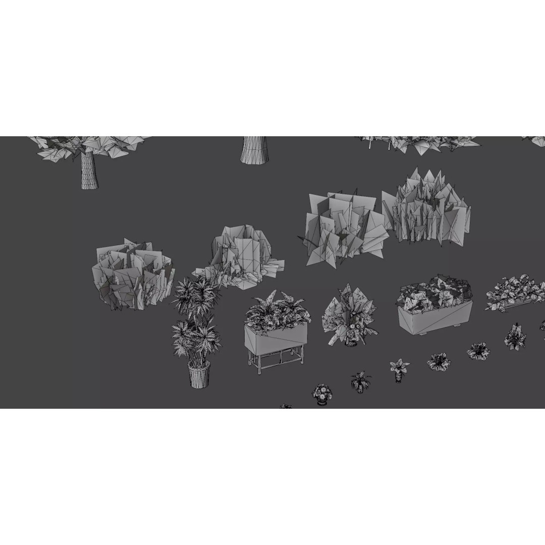 Interior House Assets Pack 3D Model – Low Poly Game-Ready, PBR Textures - View 90