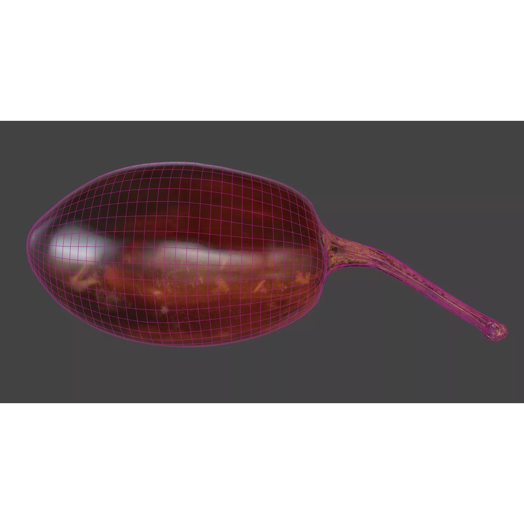 Cascabel Chili Pepper 3D Model – Photorealistic PBR Asset, FBX, OBJ - View 8